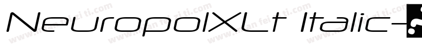 NeuropolXLt Italic字体转换